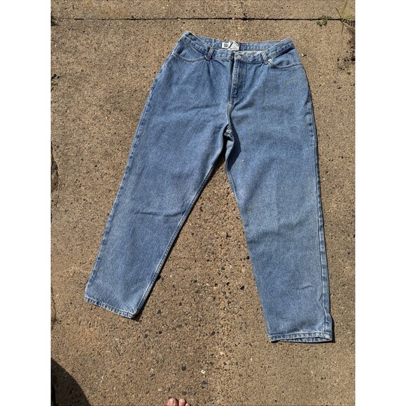 Faded Glory Women 18 Petite Relax Fit Stone Wash Denim Jeans RN21276 Vintage Y2K - Picture 2 of 10